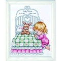Image of Design Works Crafts Bedtime Prayer Girl Sampler Birth Sampler Cross Stitch Kit