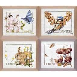 Lanarte Four Seasons Cross Stitch Kit