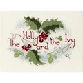 Image of Derwentwater Designs The Holly and the Ivy Christmas Cross Stitch Kit