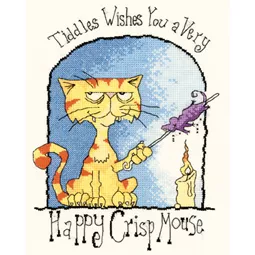 Heritage Happy Crisp Mouse - Aida Christmas Cross Stitch Kit