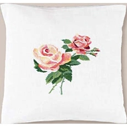 DMC Roses Cushion Embroidery Kit
