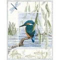 Image of Derwentwater Designs Kingfisher Cross Stitch Kit