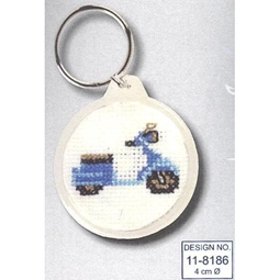 Permin Motorbike Keyring Cross Stitch Kit