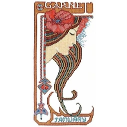 Amathusia January/Garnet (Evenweave Cross Stitch Kit