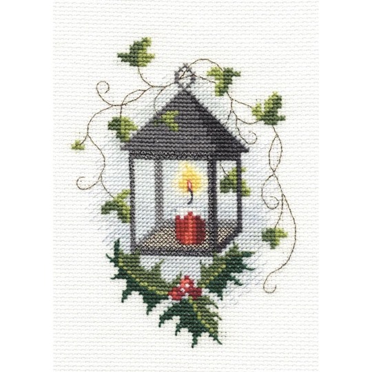 Image 1 of Derwentwater Designs Lantern Christmas Cross Stitch Kit
