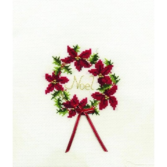 Image 1 of Derwentwater Designs Christmas Wreath Cross Stitch Kit