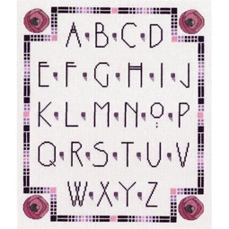 Heather Anne Designs Mackintosh Alphabet Cross Stitch Kit
