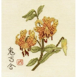 Heather Anne Designs Tiger Lily Cross Stitch Kit