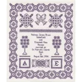 Image of Holbein Embroideries Wedding Sampler Cross Stitch Kit