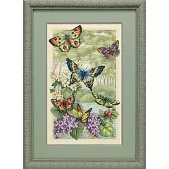 Image 1 of Dimensions Butterfly Forest Cross Stitch Kit