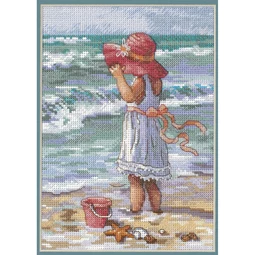 Dimensions Girl at the Beach Cross Stitch Kit