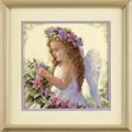 Image of Dimensions Passion Flower Angel Cross Stitch Kit