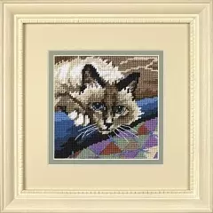 Dimensions Cuddly Cat Tapestry Kit
