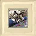 Image of Dimensions Cuddly Cat Tapestry Kit