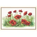 Image of Dimensions Field of Poppies Cross Stitch Kit