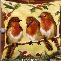 Vervaco Robins Cross Stitch Kit