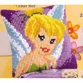 Image of Vervaco Tinkerbell Cushion Cross Stitch Kit