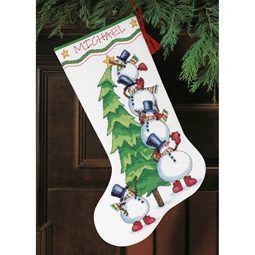 Dimensions Trimming the Tree Stocking Christmas Cross Stitch Kit