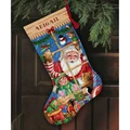 Image of Dimensions Santa's Toys Stocking Christmas Cross Stitch Kit