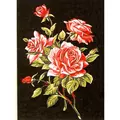 Image of Margot Roses on Black Tapestry Canvas