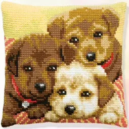 Pako Three Puppies Cross Stitch Kit