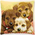 Image of Pako Three Puppies Cross Stitch Kit