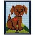 Image of Pako Brown Puppy Cross Stitch Kit