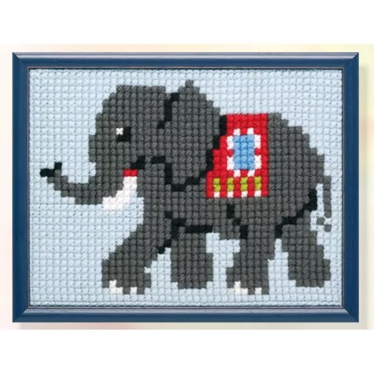 Image 1 of Pako Elephant Cross Stitch Kit