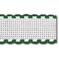 Image of Zweigart Aida Band - 14 count - 166 White/Green 7107