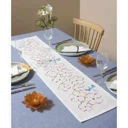 Anchor Dragonfly and Floral Runner Embroidery Kit