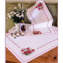 Anchor Poppy Tablecloth Cross Stitch Kit