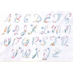 DMC Butterfly Alphabet Embroidery Kit