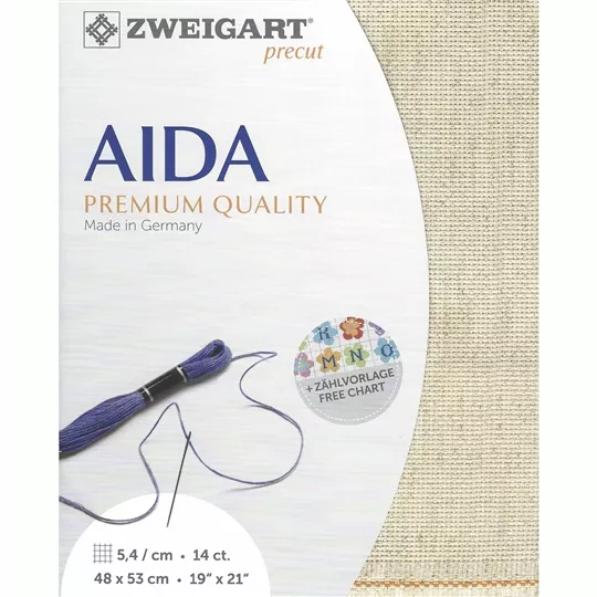 Zweigart 14 Count Aida Pre-cut - Rustico Fabric