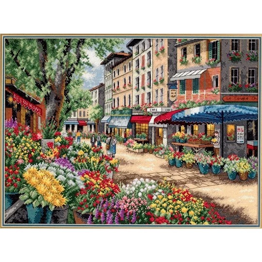 Image 1 of Dimensions Paris Market Cross Stitch Kit