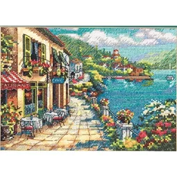 Dimensions Overlook Cafe Cross Stitch Kit