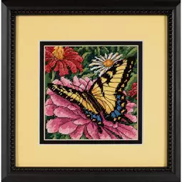 Dimensions Butterfly on Zinnia Tapestry Kit