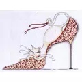 Image of Design Works Crafts Leopard Shoe Cross Stitch Kit