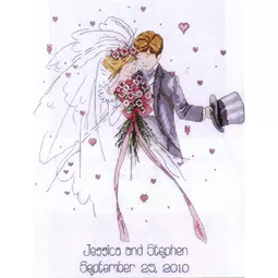 Design Works Crafts Wedding Couple Cross Stitch Kit