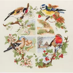 Anchor Birds and Seasons Cross Stitch Kit