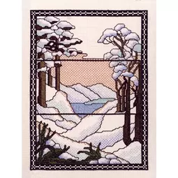 Barbara Thompson Winter Window - Aida Christmas Cross Stitch Kit