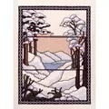 Image of Barbara Thompson Winter Window - Aida Christmas Cross Stitch Kit