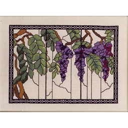 Barbara Thompson Wisteria Window - Aida Cross Stitch Kit