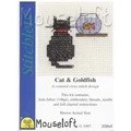 Image of Mouseloft Cat and Goldfish Cross Stitch Kit