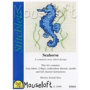 Image 1 of Mouseloft Seahorse Cross Stitch Kit