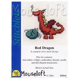 Mouseloft Red Dragon Cross Stitch Kit