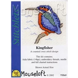 Mouseloft Kingfisher Cross Stitch Kit
