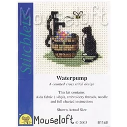 Mouseloft Cat at Waterpump Cross Stitch Kit