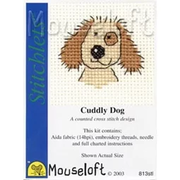 Mouseloft Cuddly Dog Cross Stitch Kit