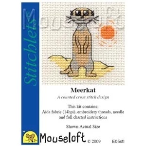 Image 1 of Mouseloft Meerkat Cross Stitch Kit