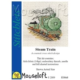 Mouseloft Steam Train Cross Stitch Kit